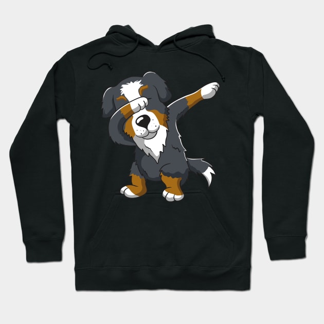 Cute Dabbing Bernese Mountain Dog Dab Dance Hoodie by teepartee